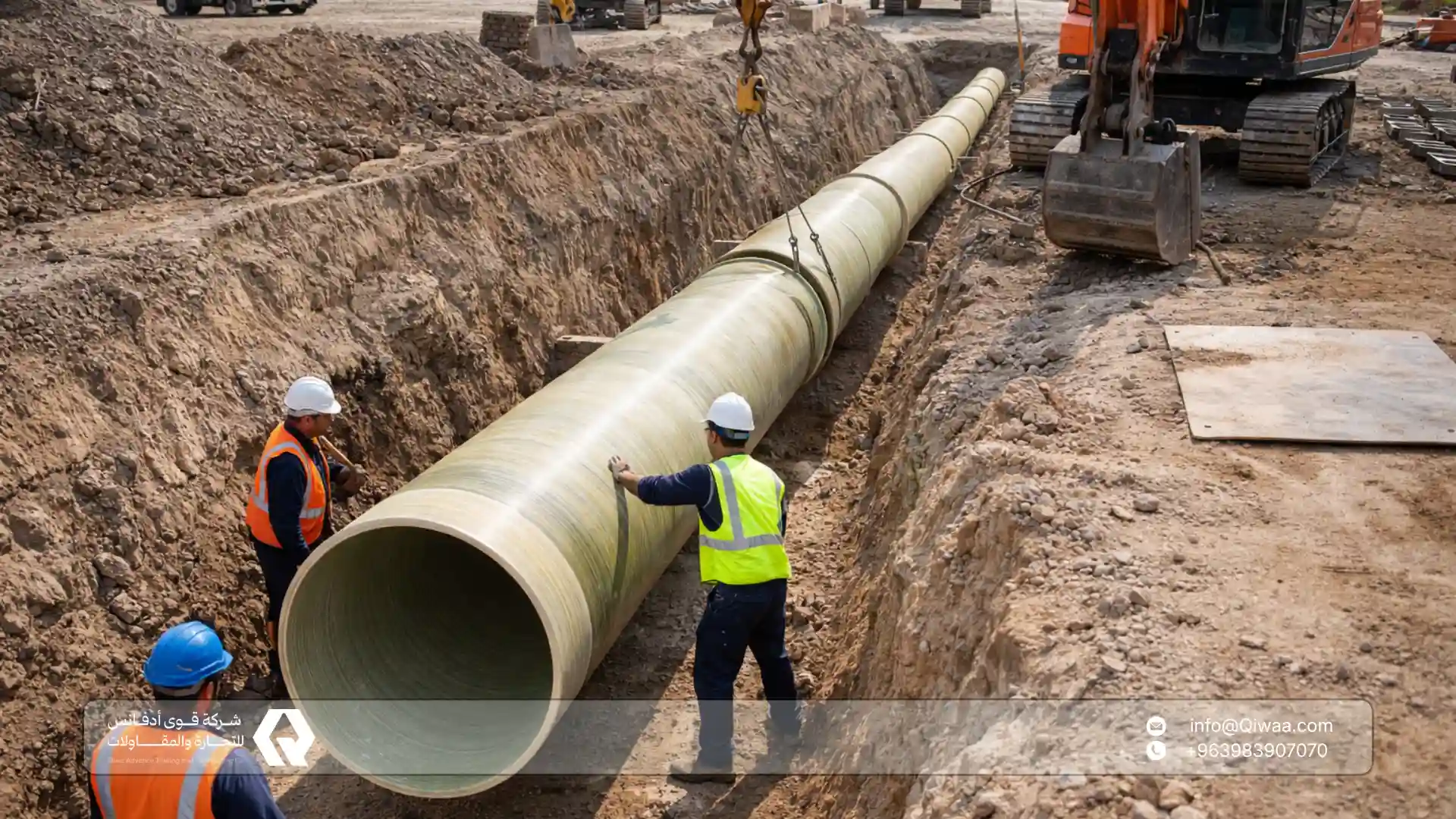 لماذا يبرز حل أنابيب فايبر جلاس GRP في سوريا الآن في مشاريع المياه؟