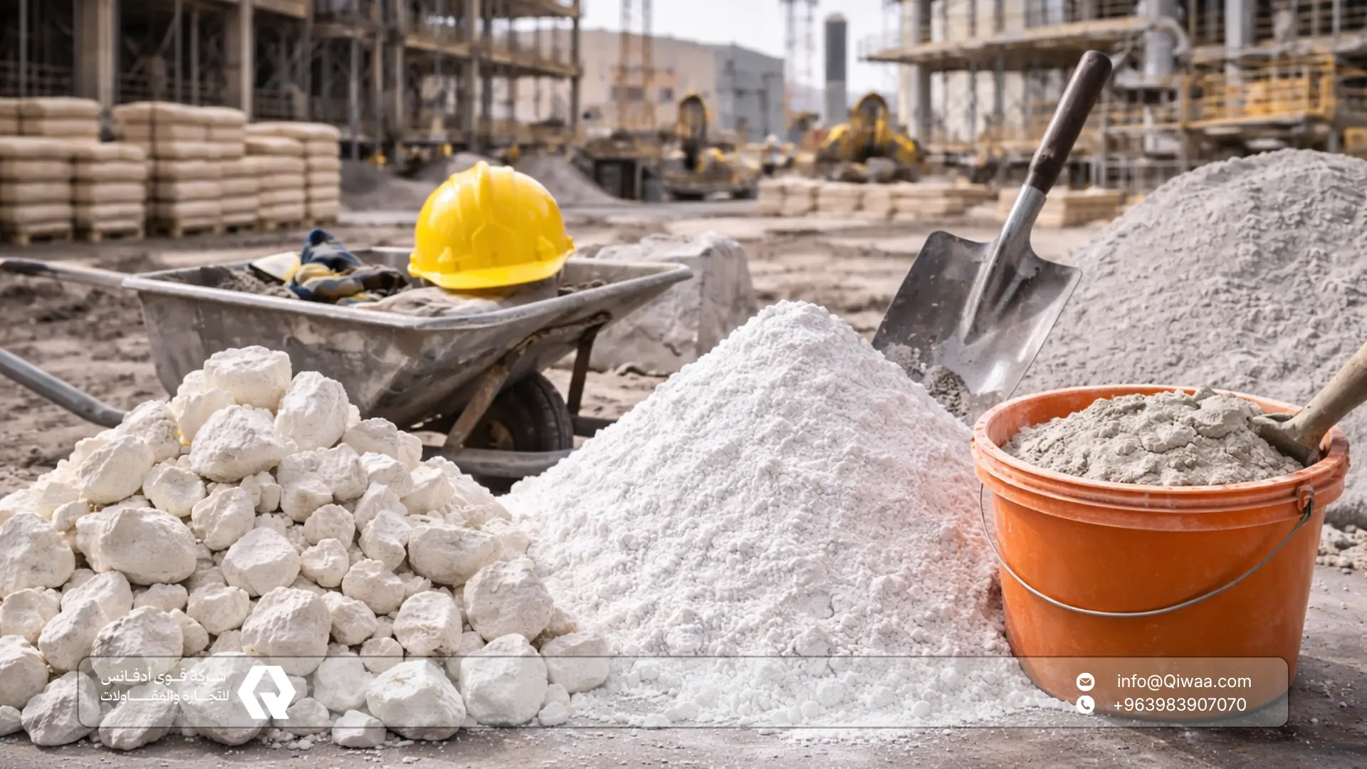 أين يُستخدم الكلس في المشاريع الإنشائية؟