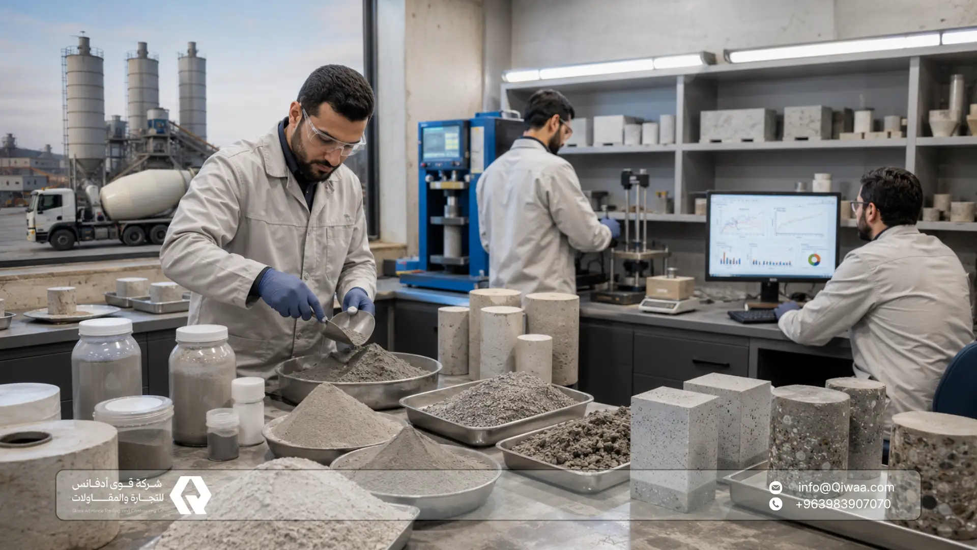 How qiwa advance Supports GGBS and Pozzolana Supply in Syria