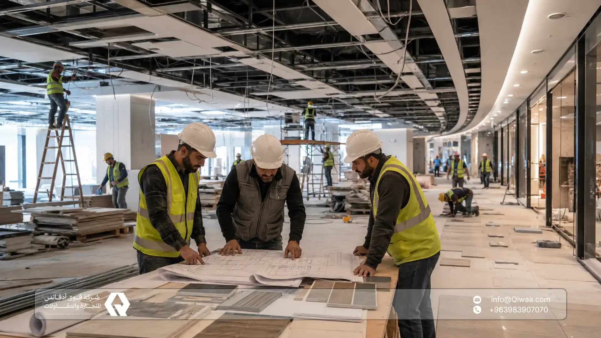Commercial Fit-Out in Syria for Malls, Showrooms, and Car Showrooms 1 What Is the Difference Between Fit-Out and Traditional Finishing in Commercial Projects?