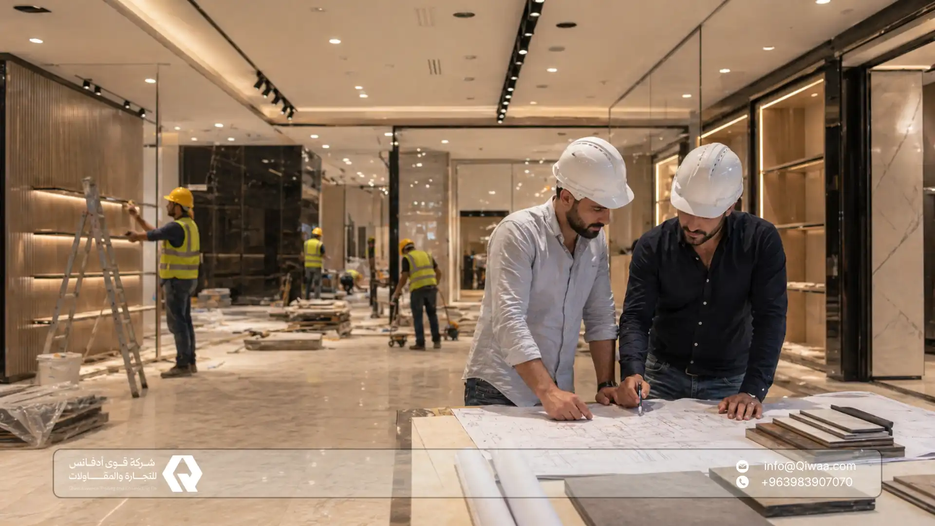 أعمال التجهيز الداخلي Fit-out في سوريا للمجمعات التجارية وصالات العرض 4 أخطاء شائعة في تجهيز المجمعات وصالات العرض
