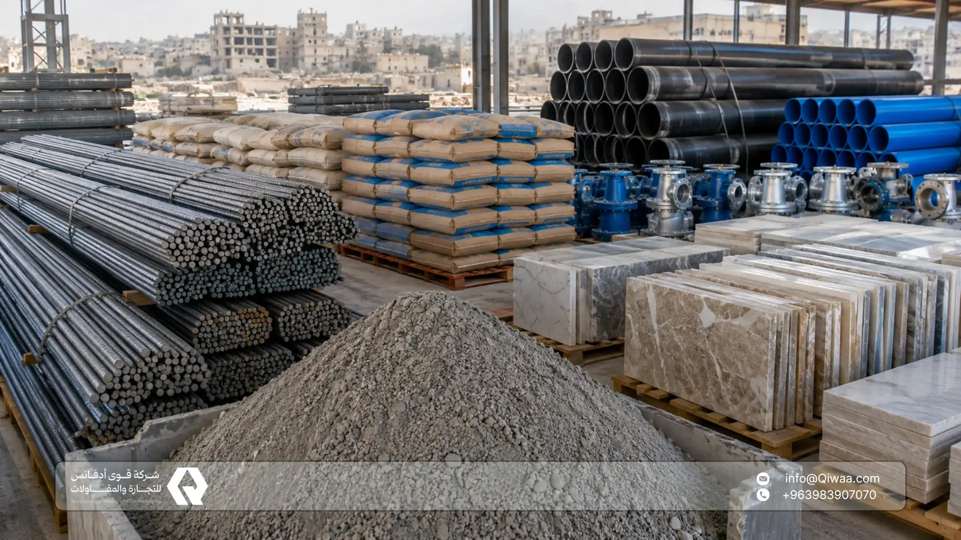 building materials import to Syria