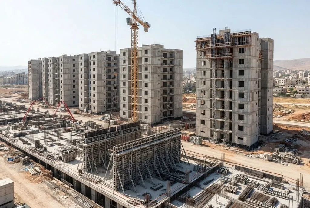 القوالب النفقية وأنظمة التسلق الإنشائية للمشاريع الكبرى في سوريا